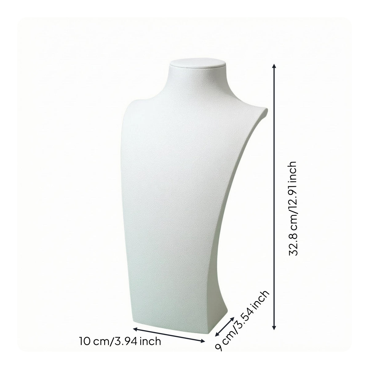 Necklace Display Bust Flat Base Necklace Display Stand Touch Jewelry Mannequin
