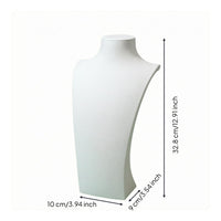 Necklace Display Bust Flat Base Necklace Display Stand Touch Jewelry Mannequin