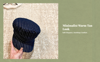 Women’s Retro Newsboy Hat, Jean Cap, Casual Travel Wear