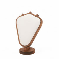 Wooden Necklace Display Stand Walnut-Tone Necklace Display Stand Photo Prop