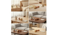 Brass Massage Stick with Wooden Handle Polished for Travel, Spa