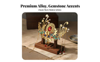 Traditional Chinese Attire Hair Accessory Handmade Traditional Chinese Hair Comb Gilded Floral Headpiece Artisanal Headdress