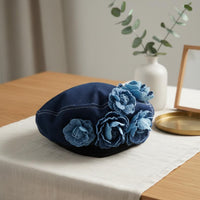 Denim Painter Hat Korean Design Denim Beret for Women
