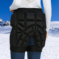 Hip and Tailbone Protector Shorts Shock Absorbing for Skiing, Skaters, Adults