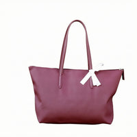 PVC Tote Bag Waterproof Structured Tote Bag Polished Finish for Women