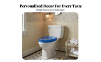 Colored Thickened Resin Toilet Seat Easy to Install V-Shaped Toilet Seat Ergonomic Design Bathroom Hardware for DIY Renovators, Homeowners, Families, Home Renovation, Restroom