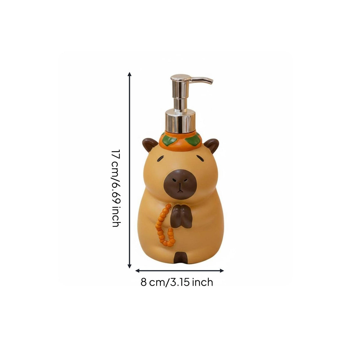 Cute Capybara Pump Bottle Decorative Cartoon Creature Lotion Bottle for Washroom