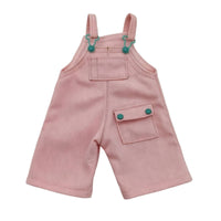1/8 Doll Bib Overalls Simple to Put on Doll Overalls with Pocket Denim-Styled Clothing for Dollhouse, Photography