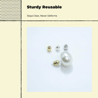 Hypoallergenic silicone earring backs