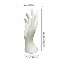 Fake Hand Display Easy to Clean Band Display Hand Holder Saving for Retail Counter, Vanity Table, Bedroom Dresser