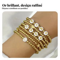 6 Pieces MAMA Letter Bracelet Set Mother's Day Gift MAMA Letter Bracelets