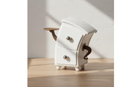 Desktop Organizer Compact Cabinet with Drawers Small Item Storage Cabinet for Bedside Table