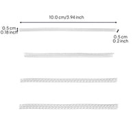 Adjustable clear silicone ring sizer