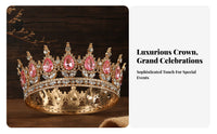 Crystal Crown Sparkling Crystal S Crystal Queen Crown Bridal Headpiece Elegant Design Crystal Queen Tiara for Photoshoot