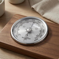 Metal High Precision barometers Analog Round Weather Pressure Gauge Weather Station for Tabletop