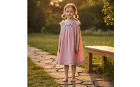 Embroidered Summer Dress Sweet Design Sundress Sleeveless for Outing