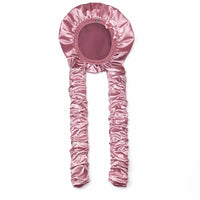 Satin Sleep Bonnet Gathered Ruched Tie Bonnet Dampness Retention