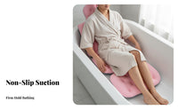 Full Full-Length Bathtub Pad Soft & Comfortable Non-Slip Bathtub Mat Spa Bath Mat Breathable Material Ergonomic Bath Lounger