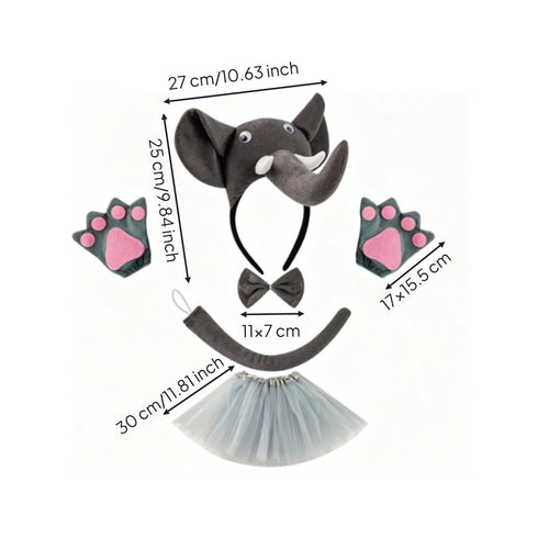 Elephant Headband 3D Design Dress-up Accessory Easy to Wear for Children