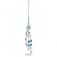 Moon and Star Light Catcher Hanging Home Decor Reflective