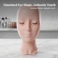 Multipurpose Eyelash Practice Head Smooth Surface Makeup Training Head