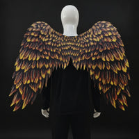 Costume Feathered Appendages with Straps Nonwoven Angel Feathered Appendages Lightweight for Carnival