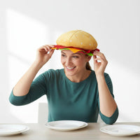 Hamburger Hat Great Party Prop Food Shaped Hat for Holiday