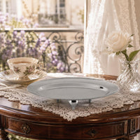 Oval Serving Tray Raised Edge Oval Platter Shallow Serving Pieces