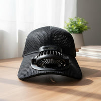 Solar Fan Hat USB Charging Fan Baseball Cap Cooling for Summer