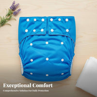 Leak-Proof Adjustable Incontinence Pants Waterproof Reusable Adult Cloth Diaper Leakproof for Bedridden Patients, Home Care, Overnight Use