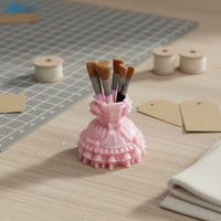 Dollhouse Makeup Accessory Scene Model Miniature Cosmetic Brush Stand Realistic