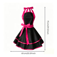 Waterproof Apron Charm Design Princess Apron Adjustable Strap Covering Garment for Women