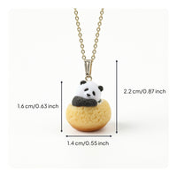 Panda Pendant Necklace Playful Jewelry Comfortable for Everyday Wear, Gifting