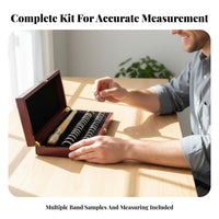 Band Sizer Tool Set Long-Lasting Construction Band Finger Sizing Rod and Gauge Kit Finger Size Measuring Tool Easy to Use