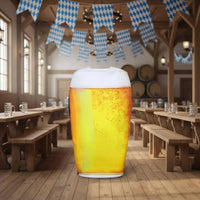 Beer Mug Costume Printed Beer Mug Cosplay Fuzzy Garment for Adults