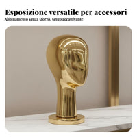 Hat Display Stand Electroplated Finish Hat Display Form Stable Base for Showroom