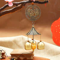Copper Wind Chime Auspicious Charm Fortunate Metal Wind Bell Crisp Sound