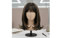Breathable Cap Heat Resistant Synthetic Hairpiece Adjustable Straps Heat-Resistant Hairpiece
