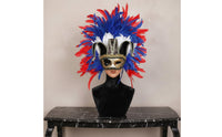 Feather Masquerade Mask Feathered Masquerade Headpiece Retro Design