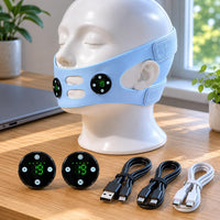 Face Slimming Strap Contoured Face-Lift Design Strap Light Blue