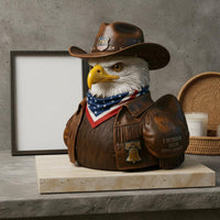 Liberty Eagle Duck Statue Detailed Patriotic Eagle Statue Handmade Look