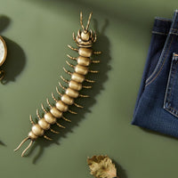 Centipede Button Cover Vintage Aesthetic Clothing Accessory Statement Jewelry