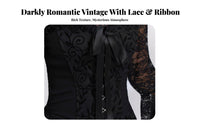 2 Pieces Strapless Corset Dress with Lace Shrug Flared Bell Sleeves for Teens