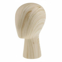 Wood Grain Mannequin Head Professional Presentation Hat Display Mannequin for Retailers, Salon Owners