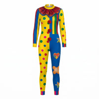 Clown Jumpsuit Close-Fitting Body-Hugging Clown Jumpsuit Long Sleeves