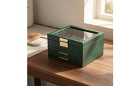 3-Layer Jewelry Box Soft Velvet Lining Storage Item Space Saving
