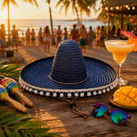Mexican Straw Hat Colorful Sombrero Hat Lightweight for Halloween, Vacation