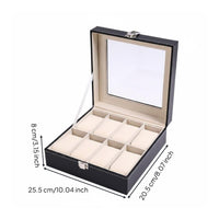 Watch Display Case Soft Light Beige Watch Storage Box Dust Protection
