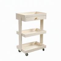 Salon Cart with Drawers 3-Tier Beauty Salon Cart Mobile for Salons