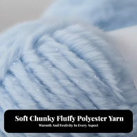 Soft Faux Knitting Yarn for DIY Scarf & Hat